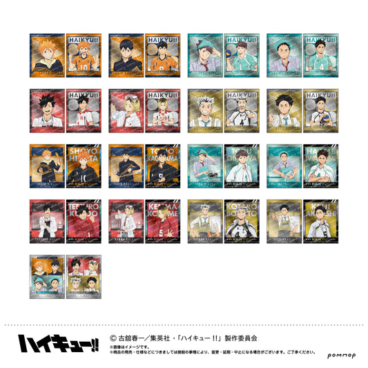 《排球少年》金屬貼紙收藏-上課!!-【全套BOX／17枚入】