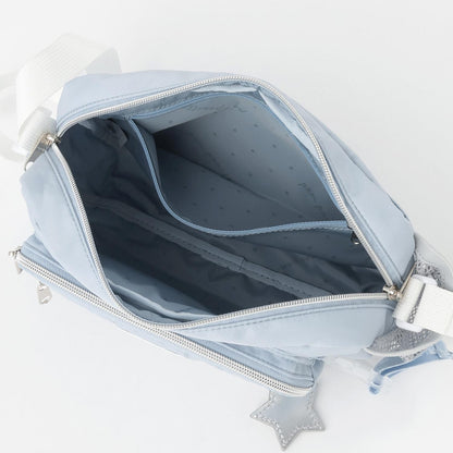 帶有飲料瓶收納的休閒單肩包