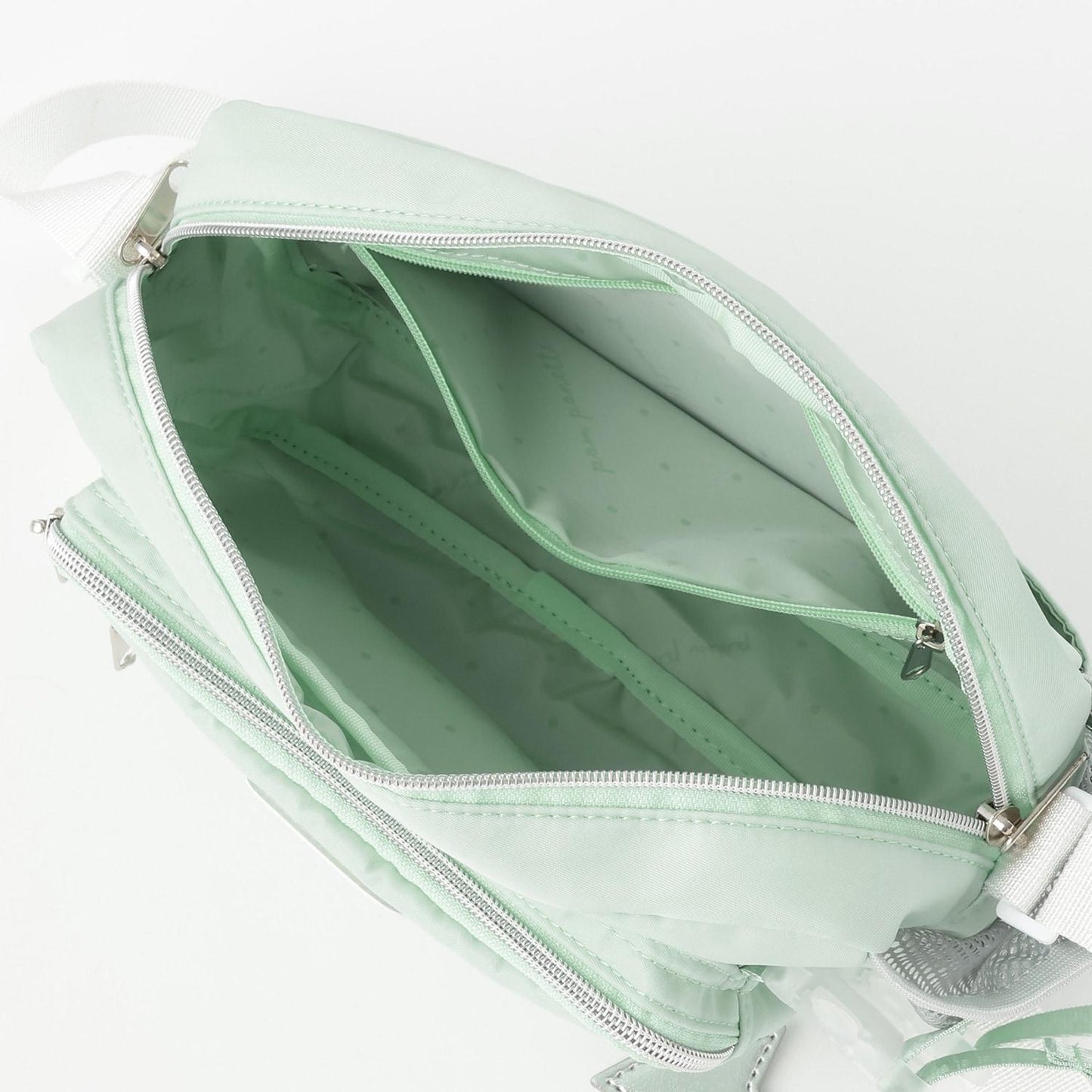 帶有飲料瓶收納的休閒單肩包