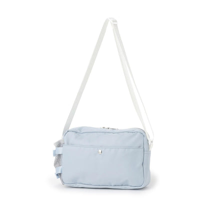 帶有飲料瓶收納的休閒單肩包