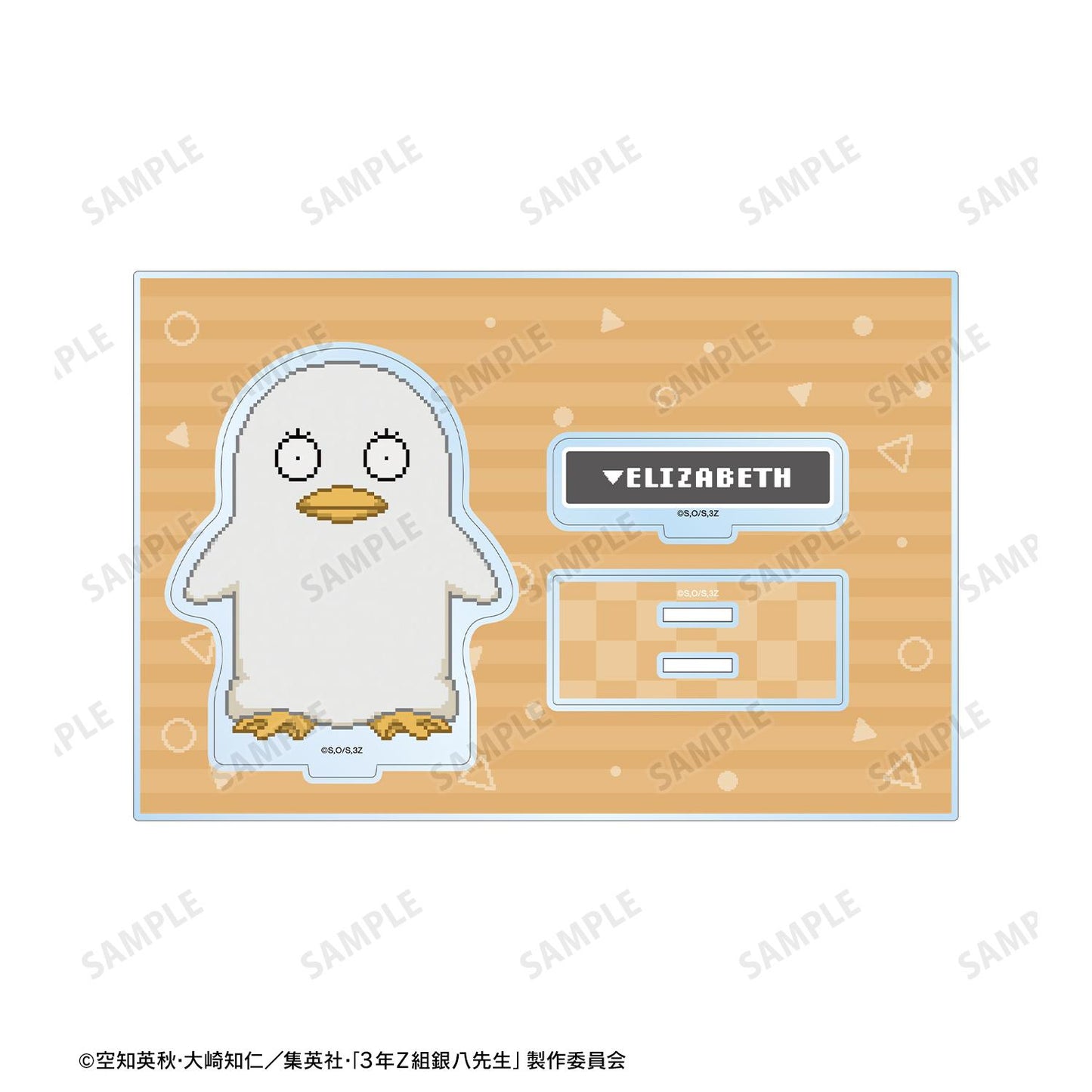 3年Z組銀八老師 伊麗莎白 DOT DOT 配件大號亞克力立牌