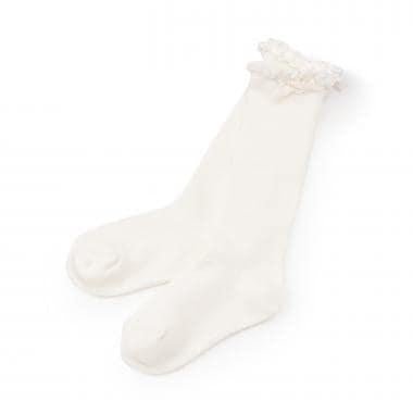 帶蝴蝶結高筒襪