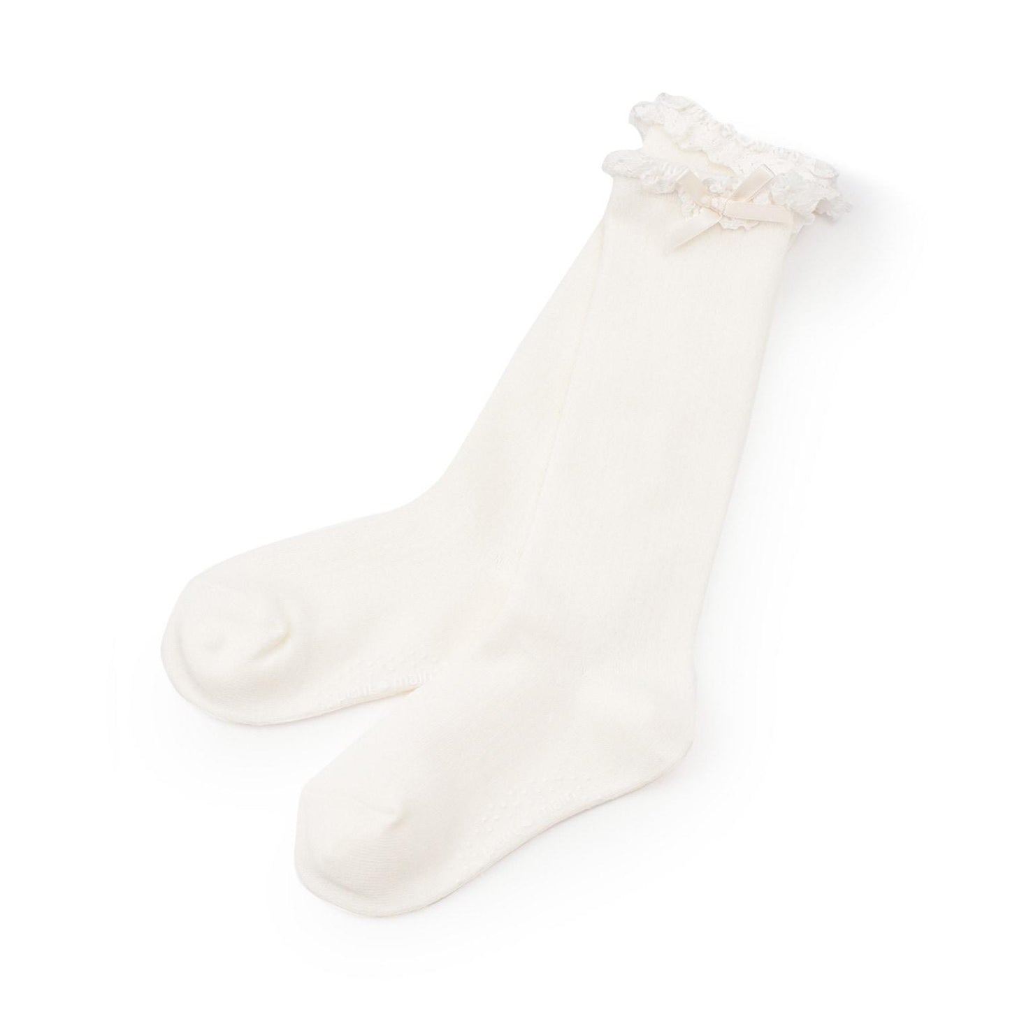 帶蝴蝶結高筒襪