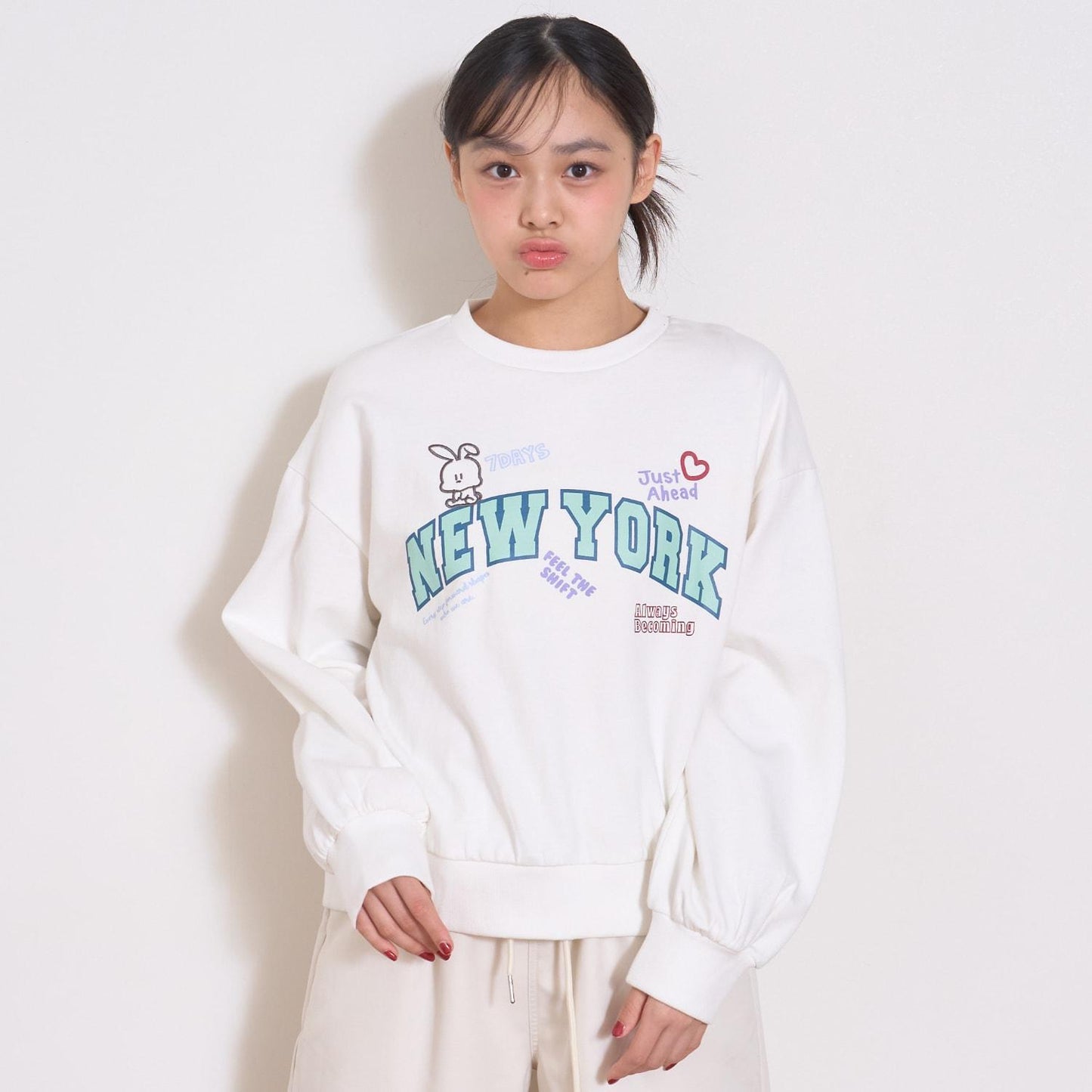 【7days】學院風圖案衛衣