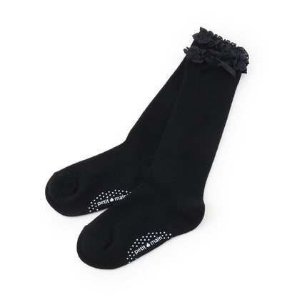 帶蝴蝶結高筒襪