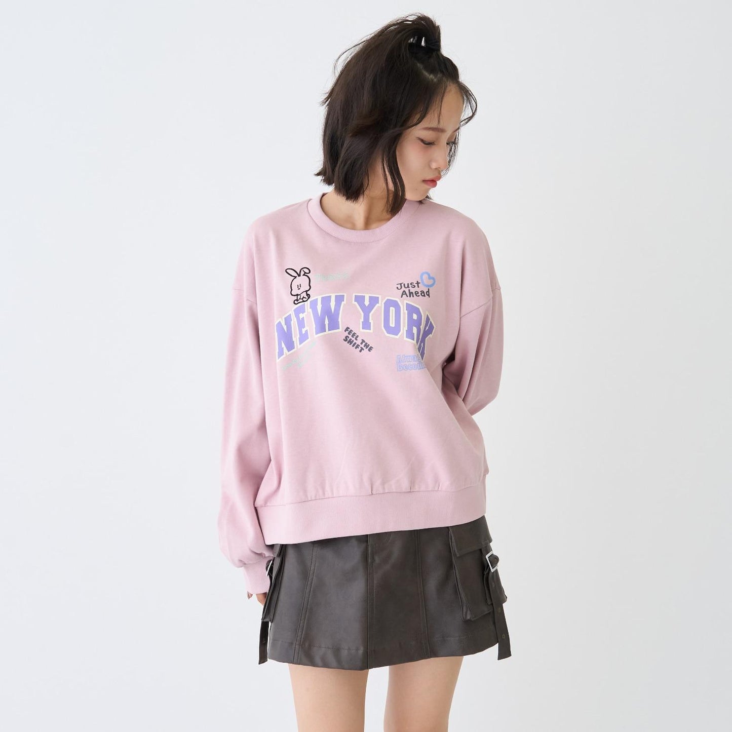 【7days】學院風圖案衛衣