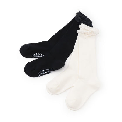 帶蝴蝶結高筒襪