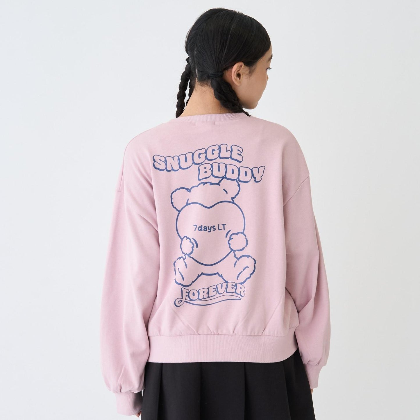 【7days】熊心形圖案衛衣