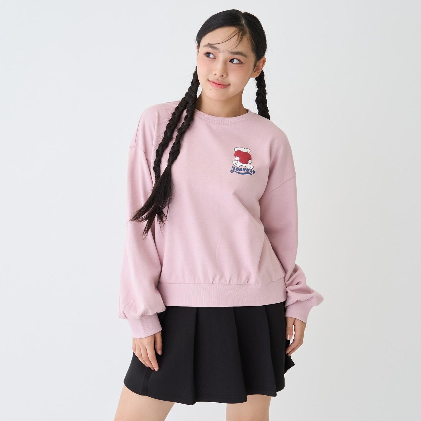 【7days】熊心形圖案衛衣