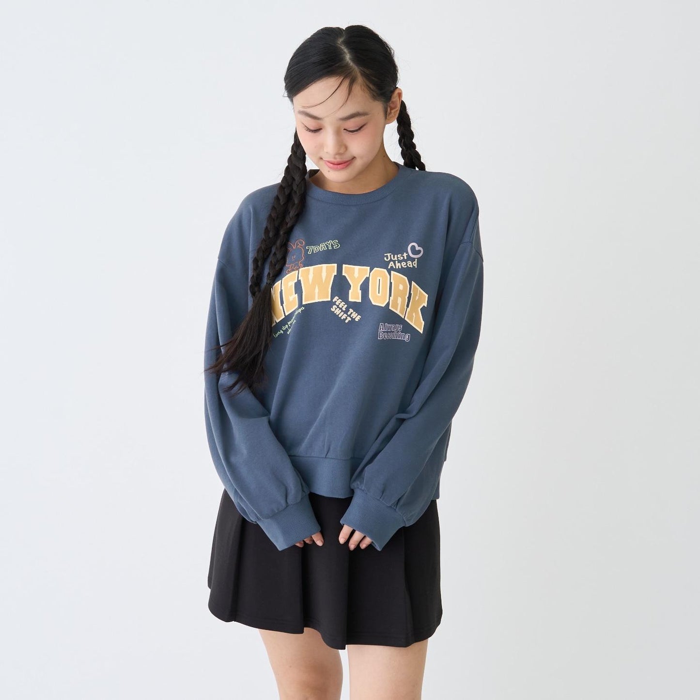 【7days】學院風圖案衛衣