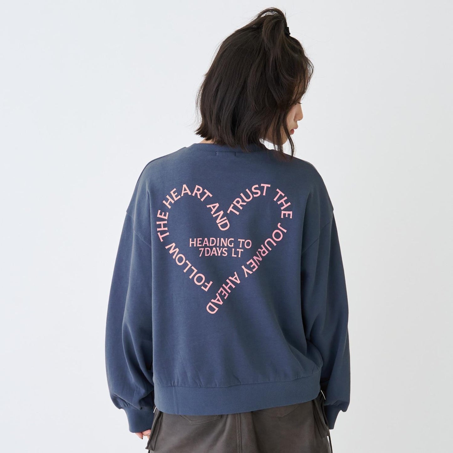 【7days】心形標誌衛衣