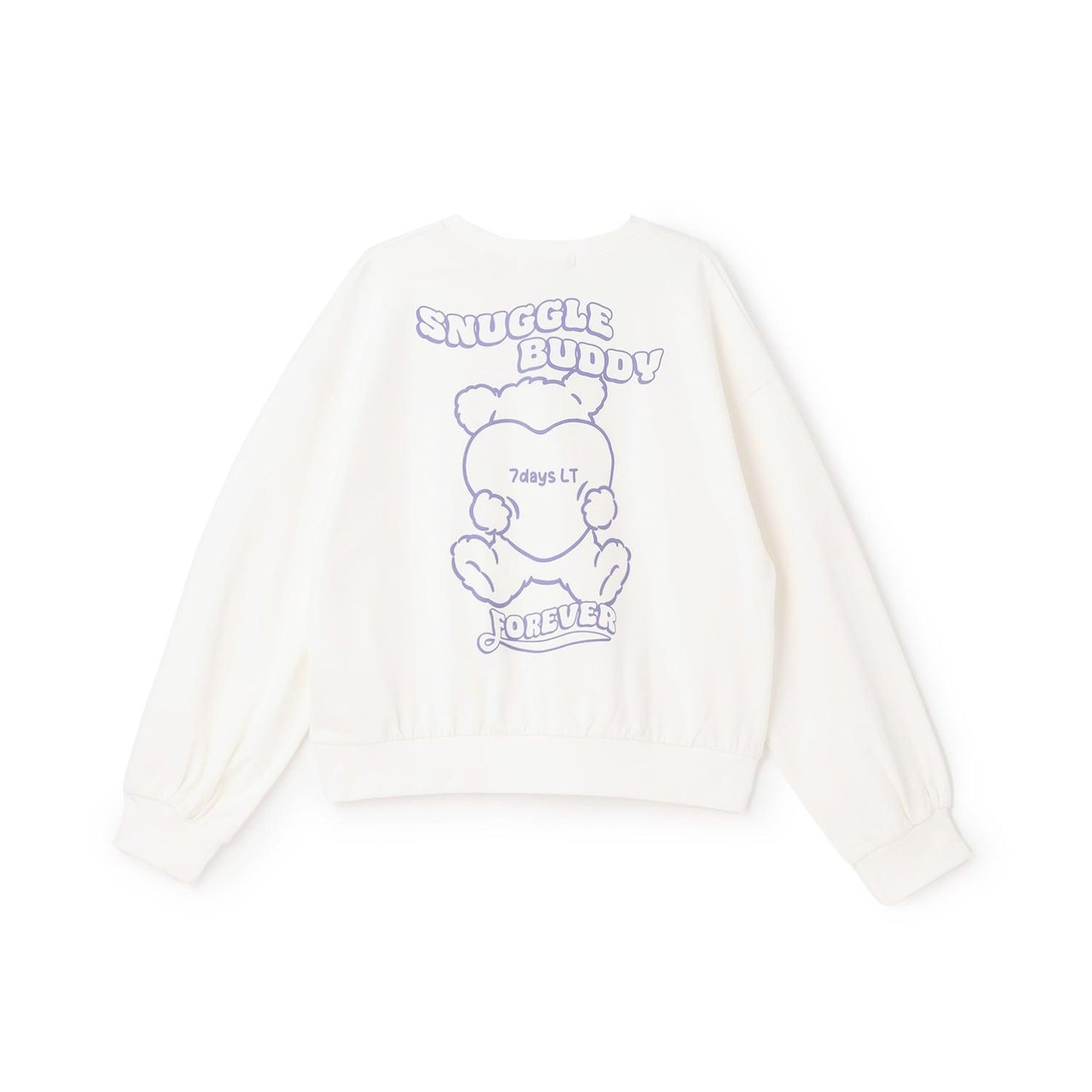 【7days】熊心形圖案衛衣