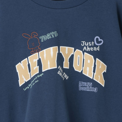 【7days】學院風圖案衛衣