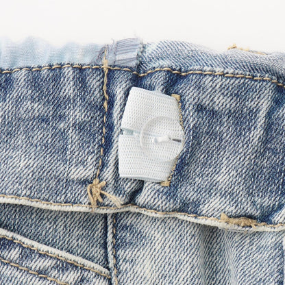 繫帶喇叭牛仔褲