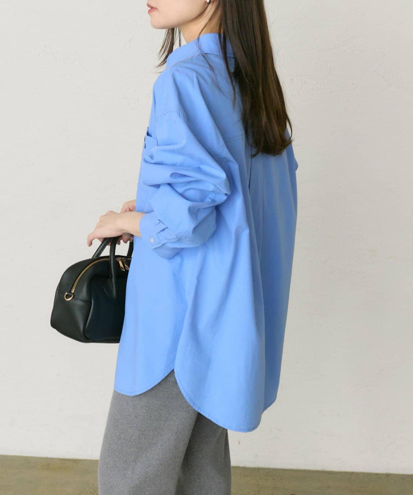 棉天絲標誌刺繡襯衫