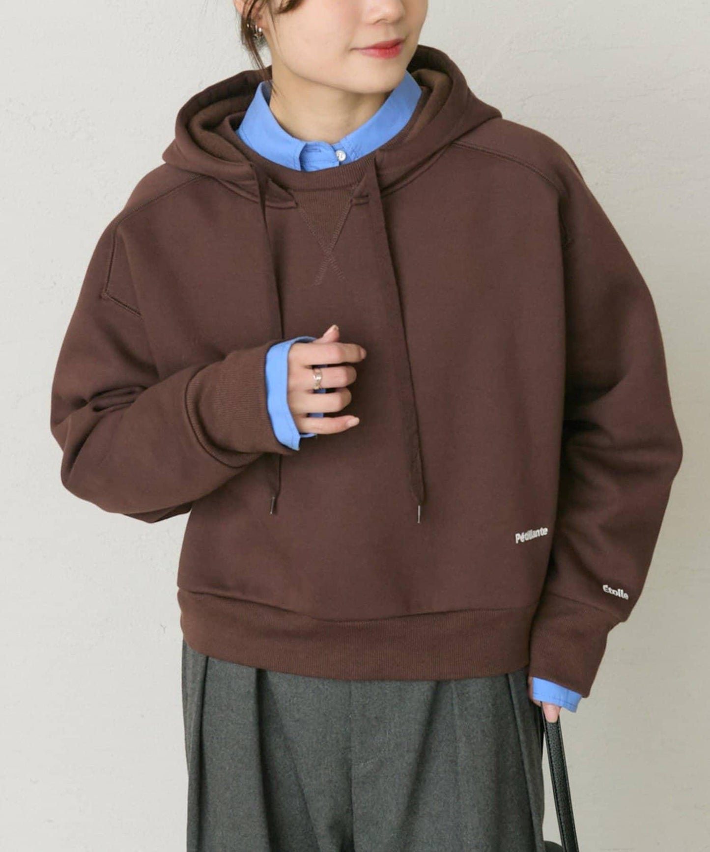 棉天絲標誌刺繡襯衫