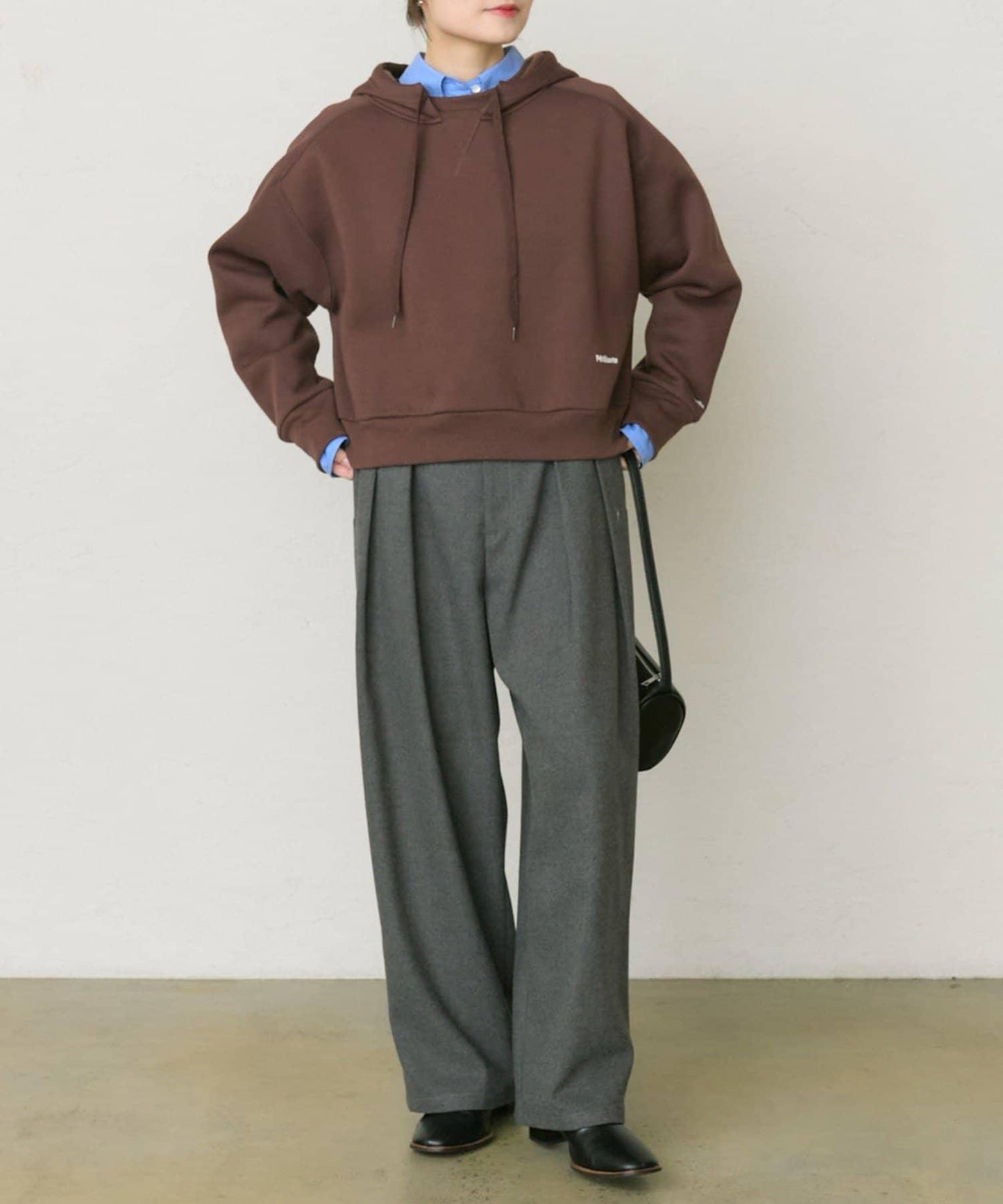 棉天絲標誌刺繡襯衫