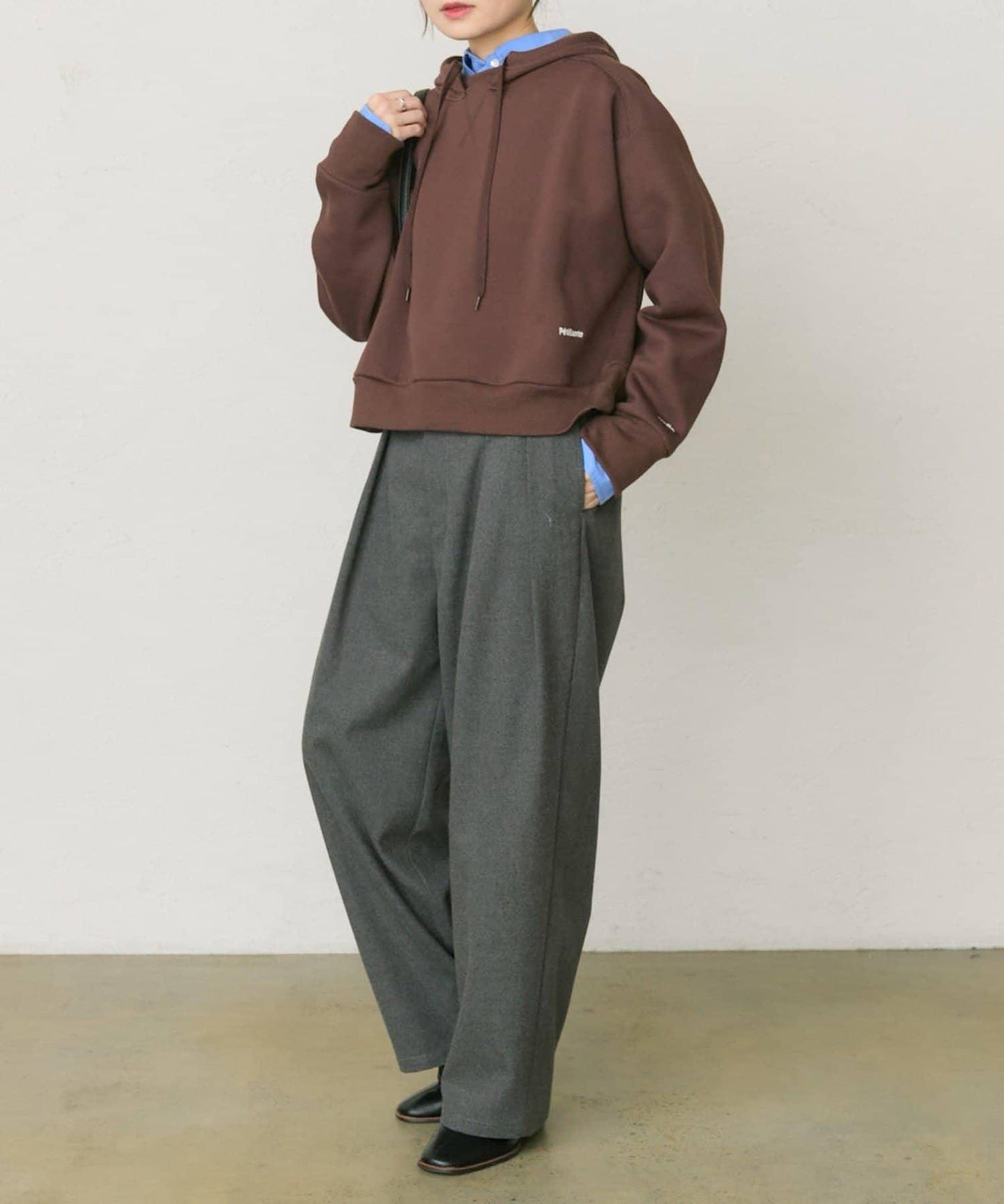 棉天絲標誌刺繡襯衫