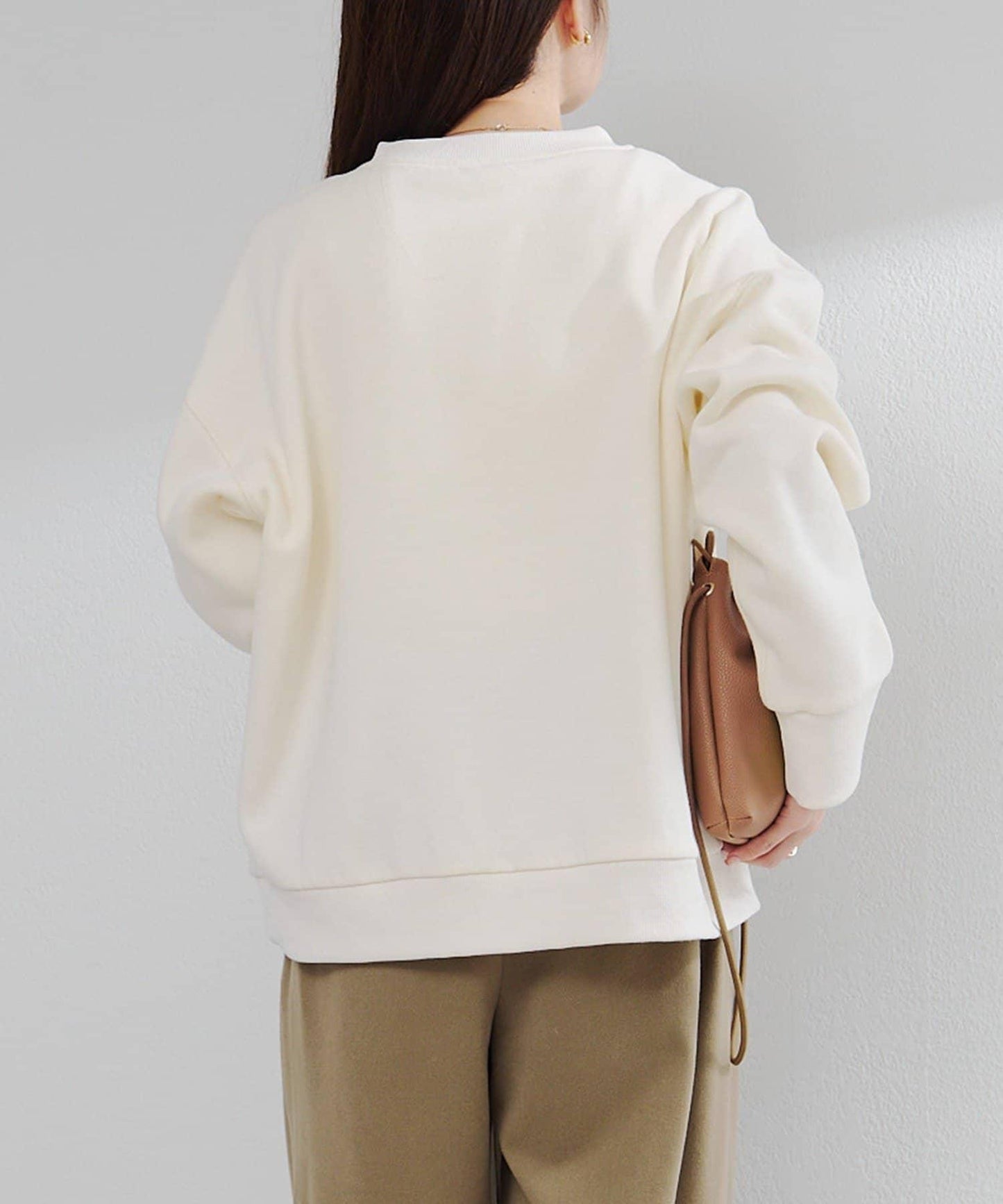 植絨印花半拉鍊加絨衛衣