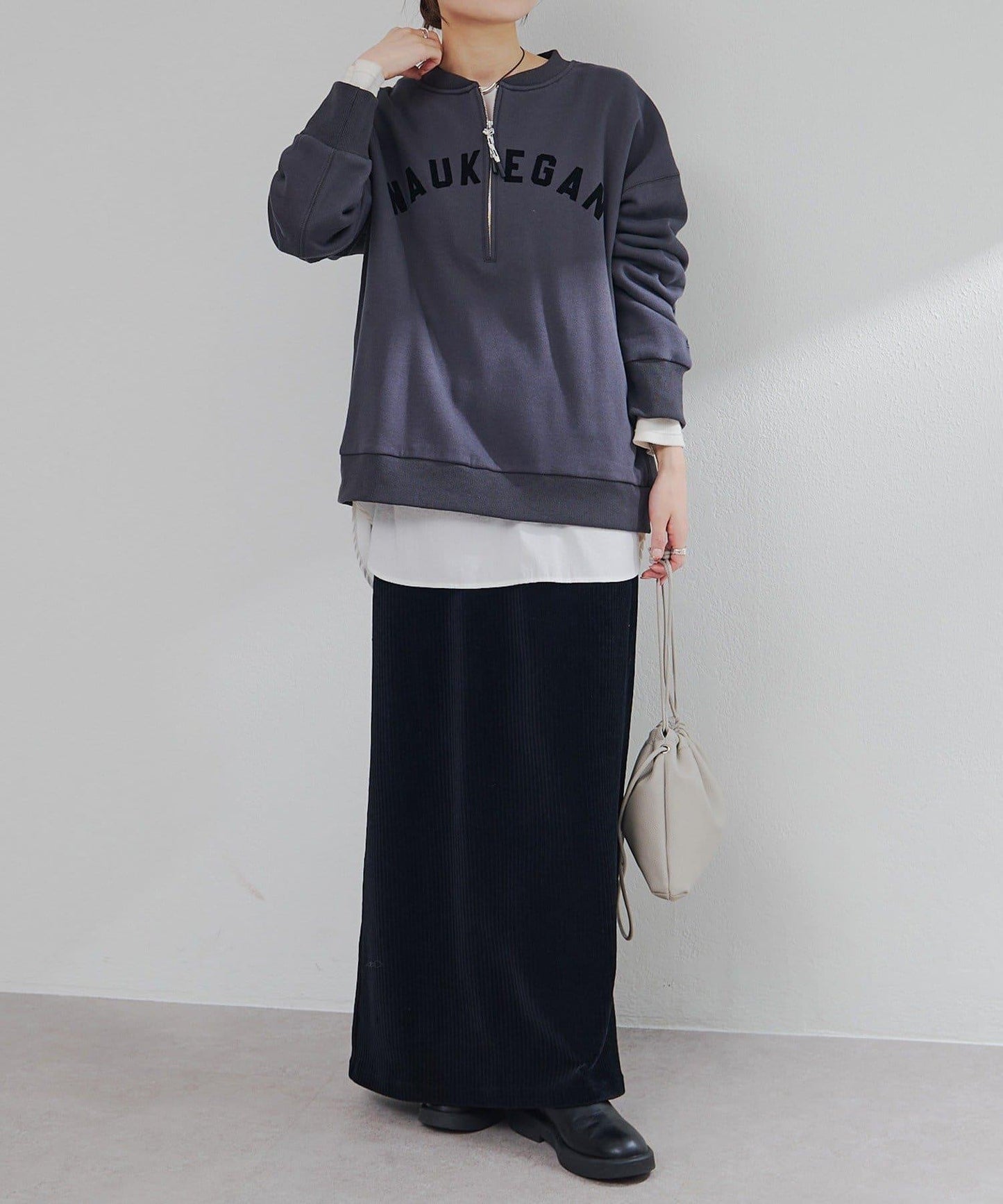 植絨印花半拉鍊加絨衛衣