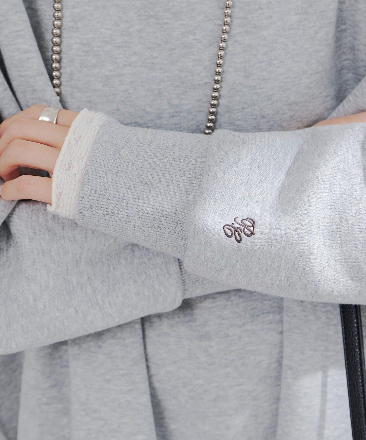 加絨斗篷衛衣套頭衫