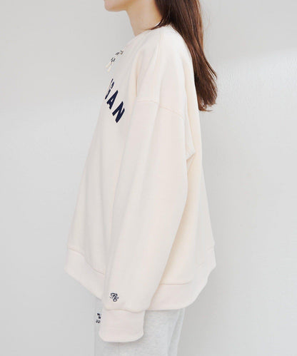 植絨印花半拉鍊加絨衛衣