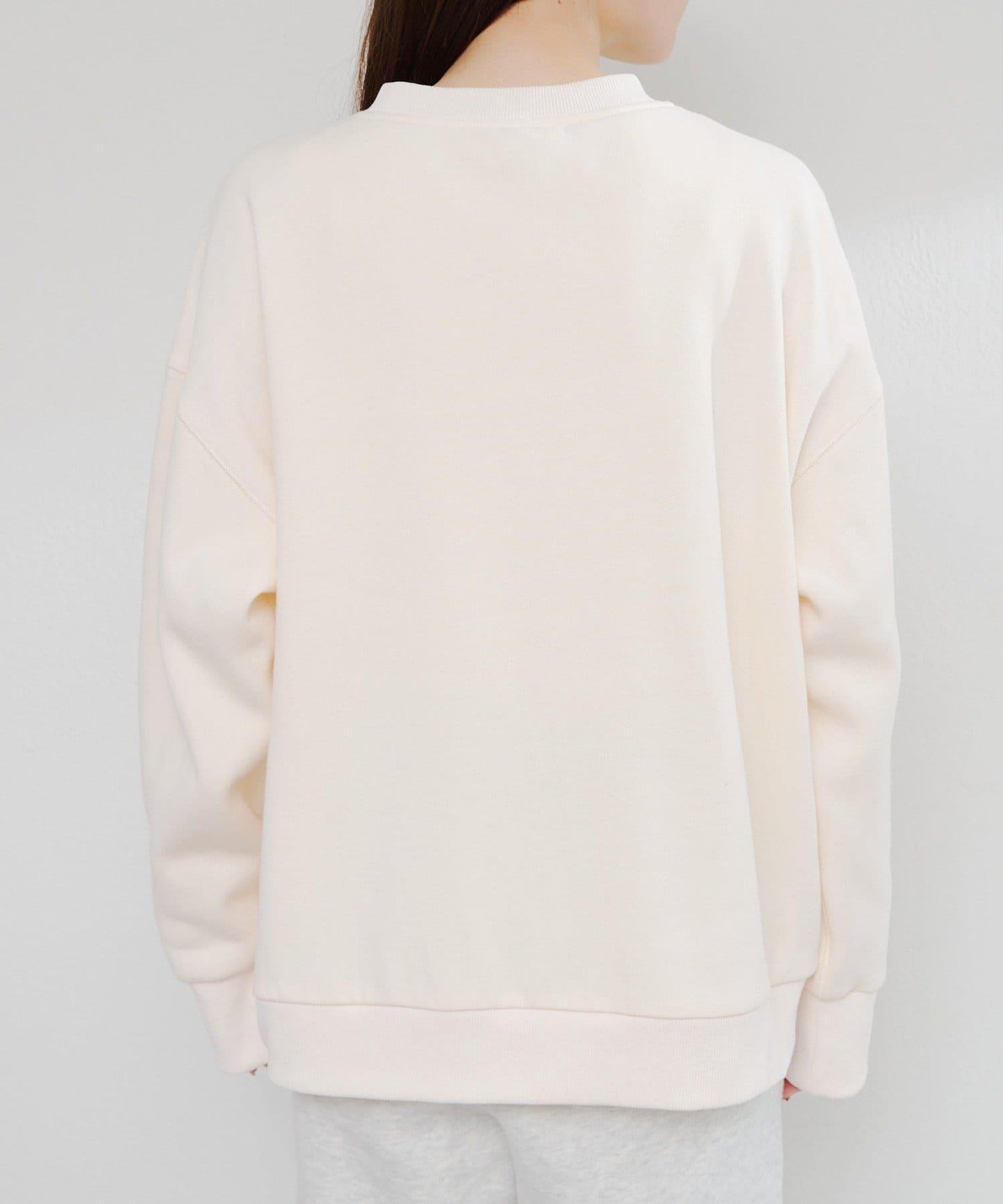 植絨印花半拉鍊加絨衛衣