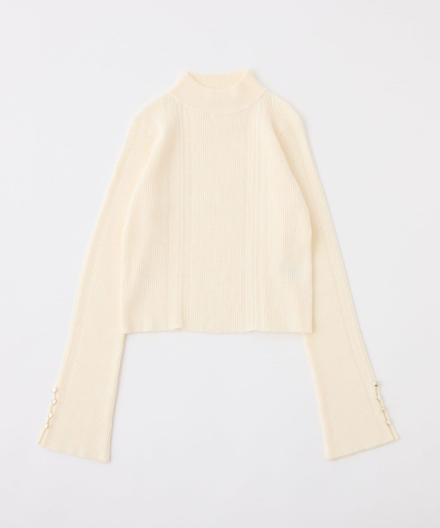 鏤空高領針織衫