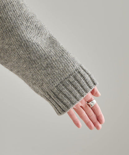 謝特蘭羊毛提花針織套頭衫