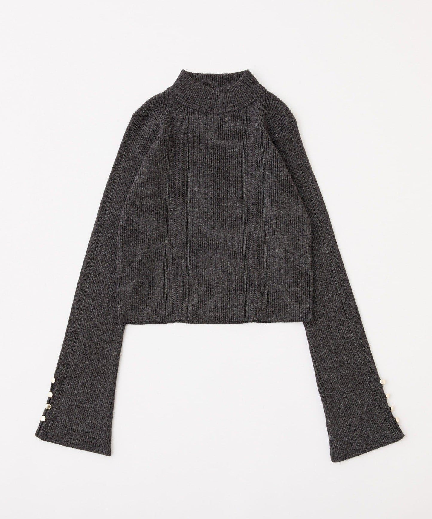 鏤空高領針織衫