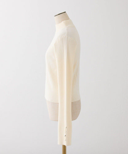 鏤空高領針織衫