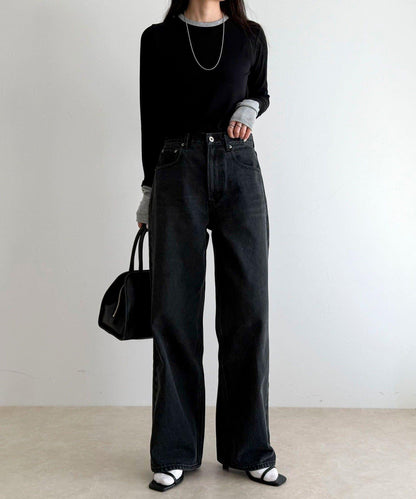 【@sora_522m企畫】基礎款直筒牛仔褲