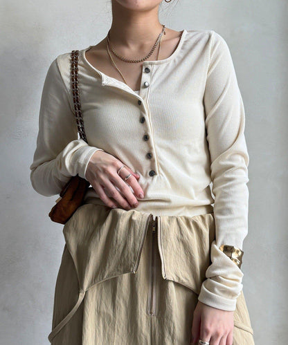 亨利領羅紋針織衫