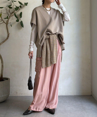 寬鬆版型雙面呢馬甲