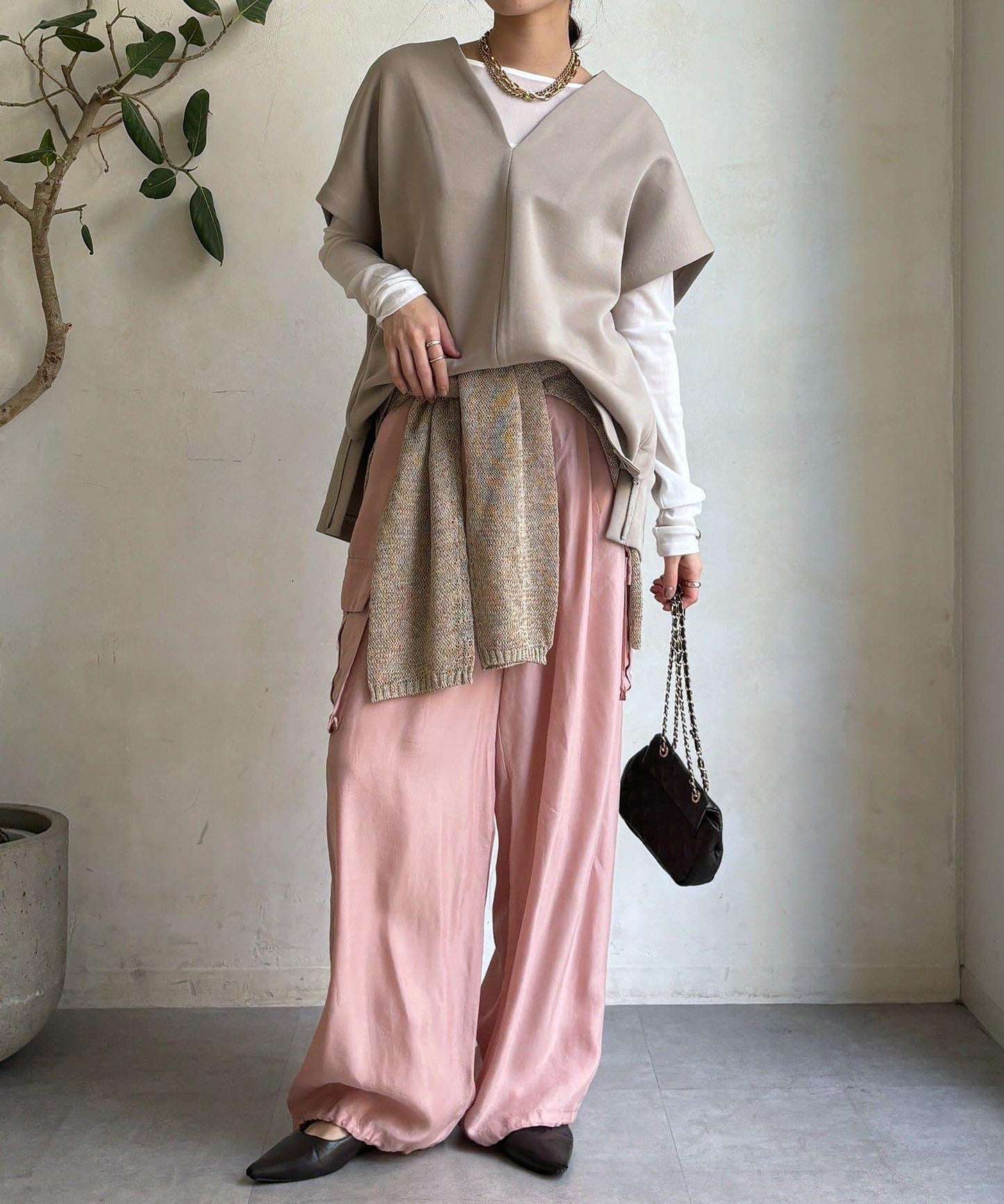 寬鬆版型雙面呢馬甲