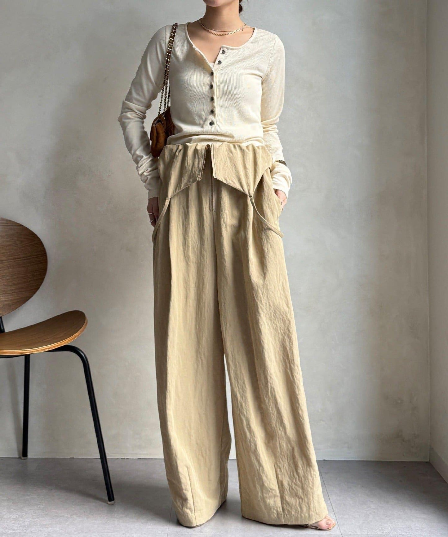 亨利領羅紋針織衫