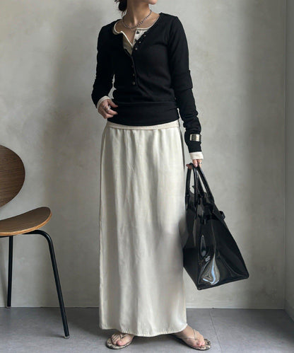 亨利領羅紋針織衫