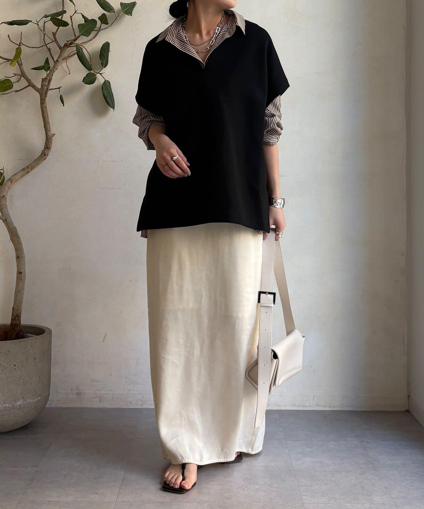 寬鬆版型雙面呢馬甲