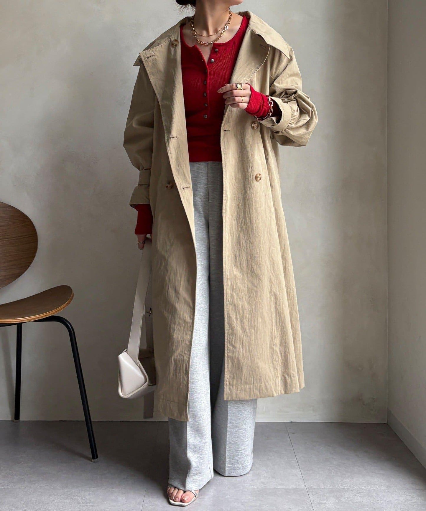 亨利領羅紋針織衫