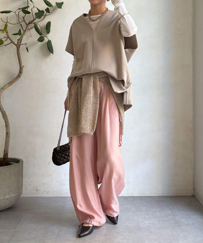 寬鬆版型雙面呢馬甲