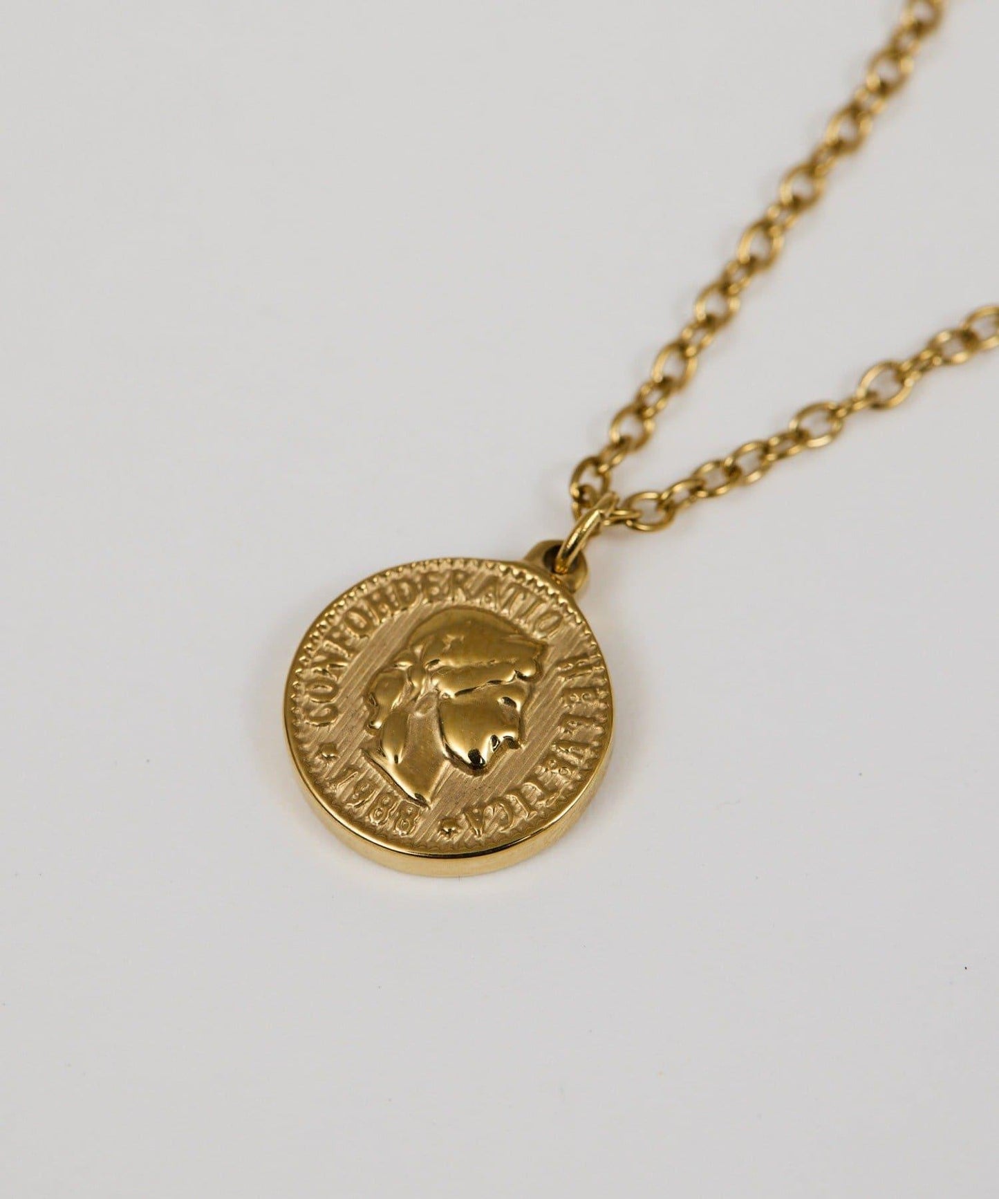 不鏽鋼硬幣項鍊