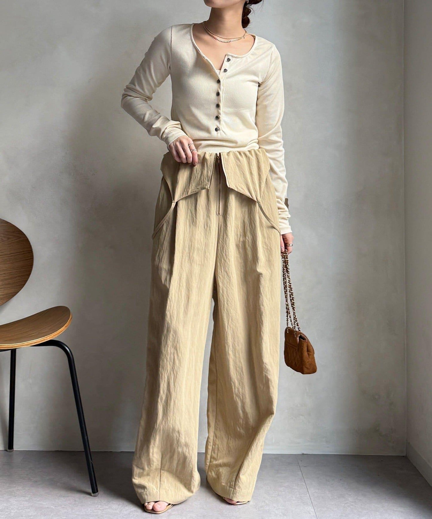 亨利領羅紋針織衫