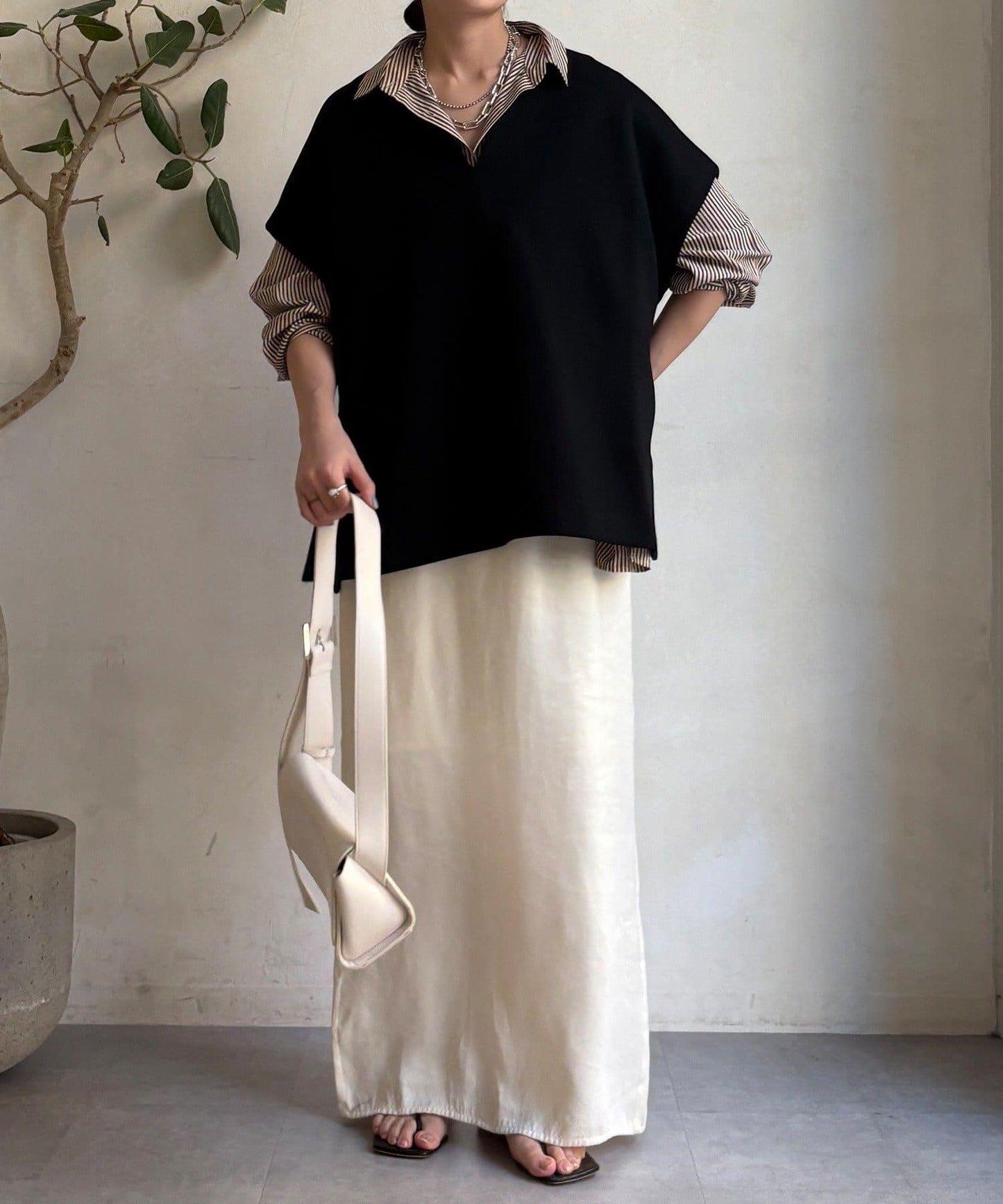 寬鬆版型雙面呢馬甲