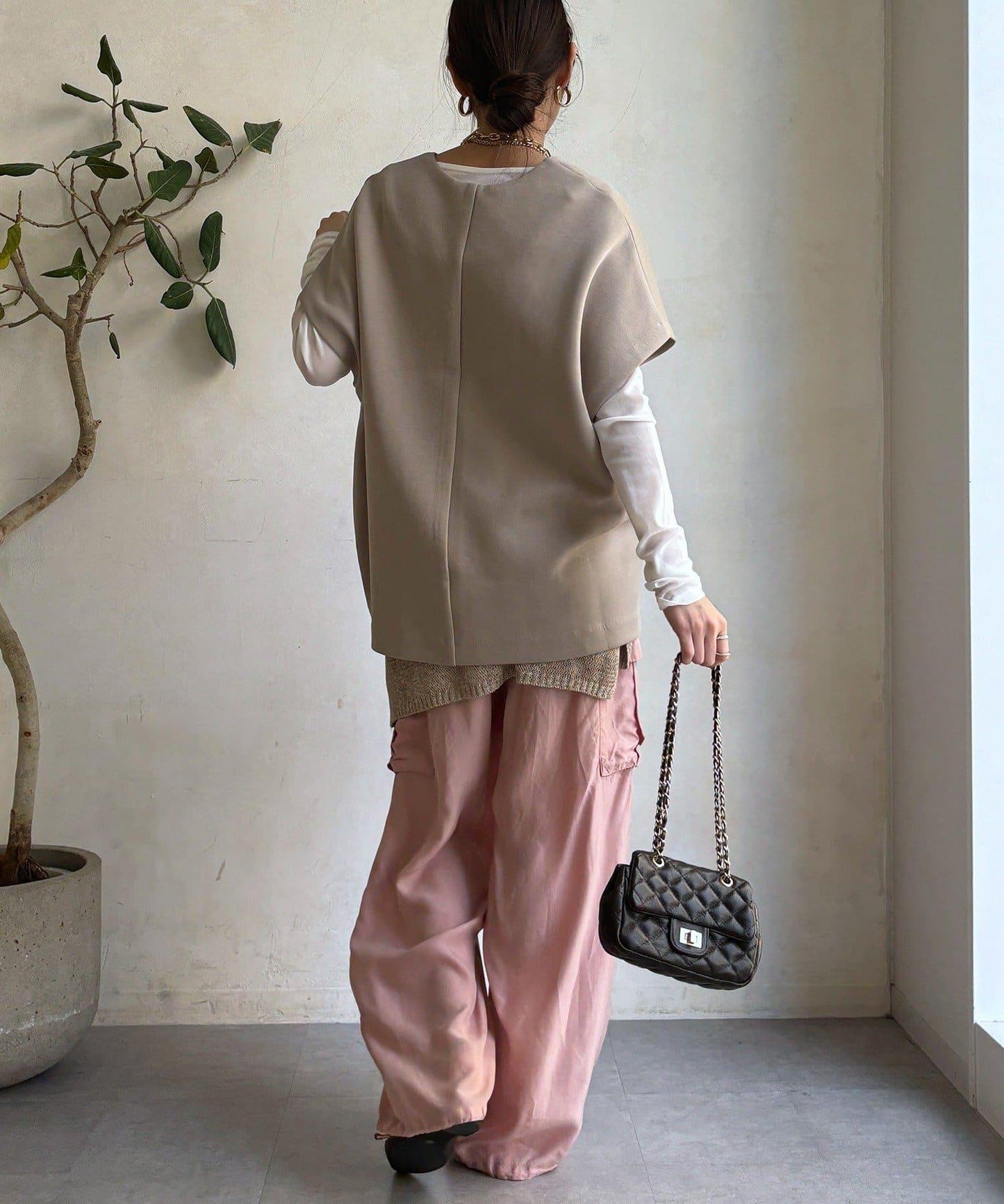 寬鬆版型雙面呢馬甲