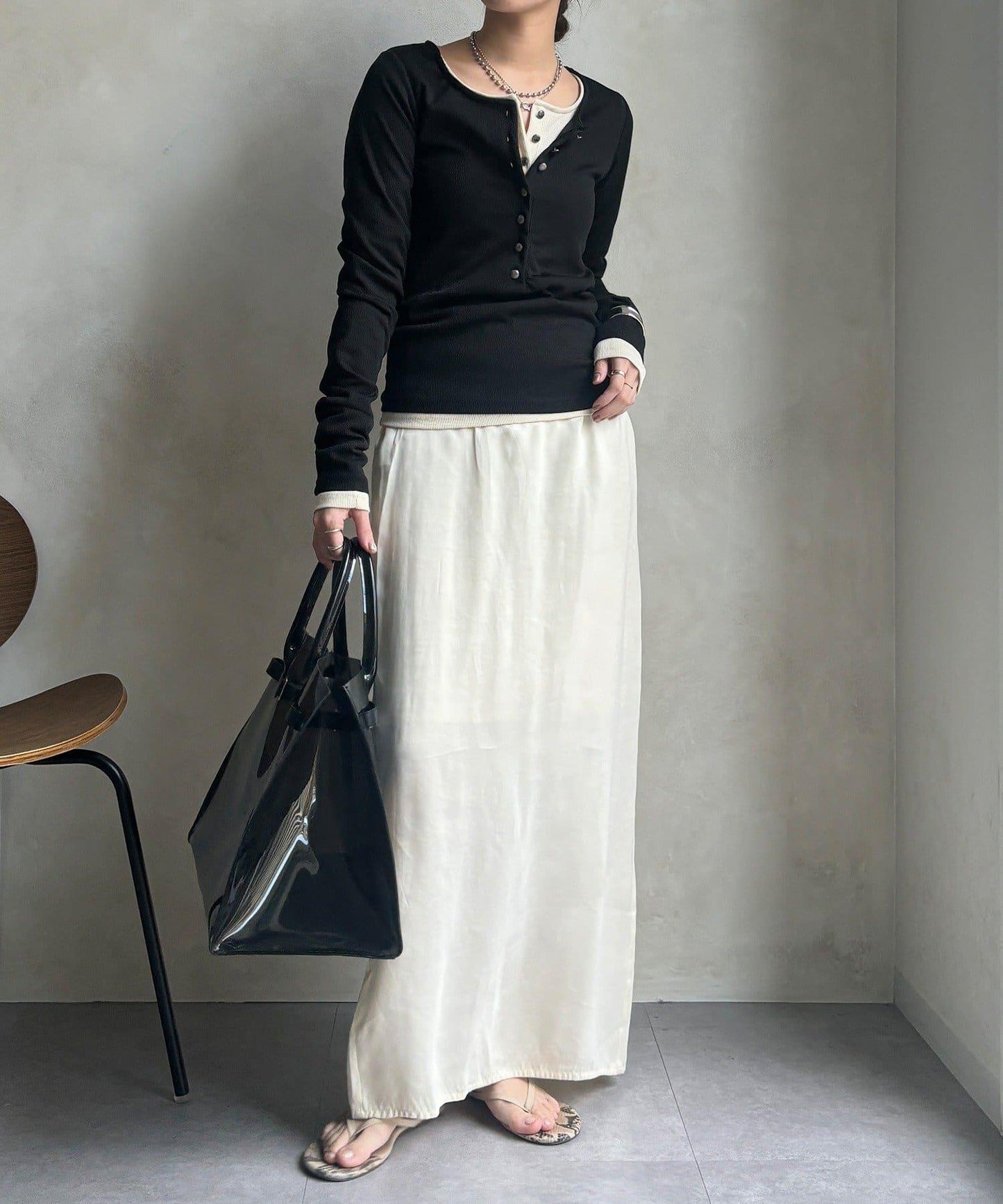 亨利領羅紋針織衫