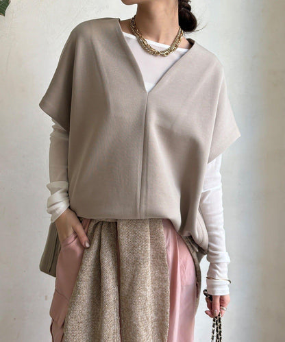 寬鬆版型雙面呢馬甲