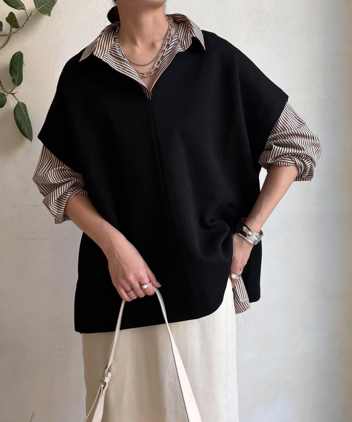 寬鬆版型雙面呢馬甲