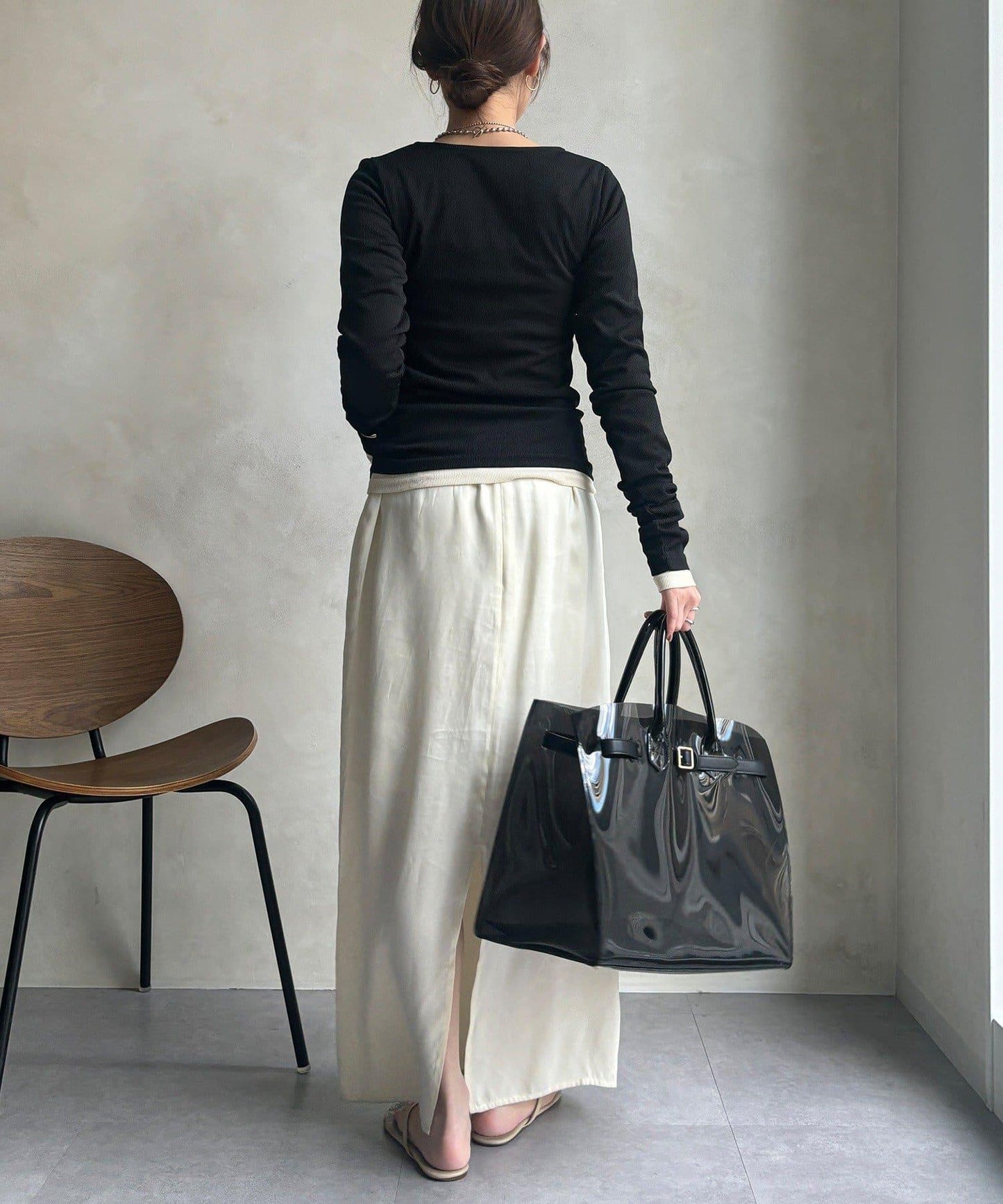 亨利領羅紋針織衫