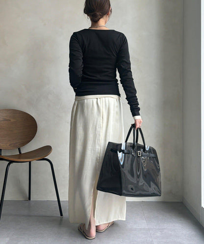 亨利領羅紋針織衫