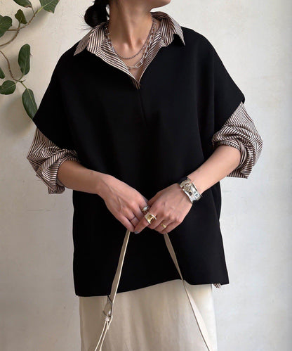 寬鬆版型雙面呢馬甲